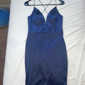 Navy blue dress (L)